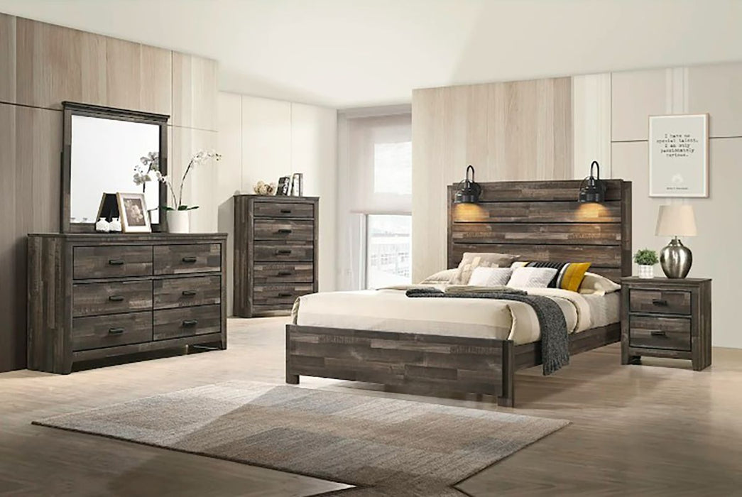 Carter Full Platform Bed In Brown