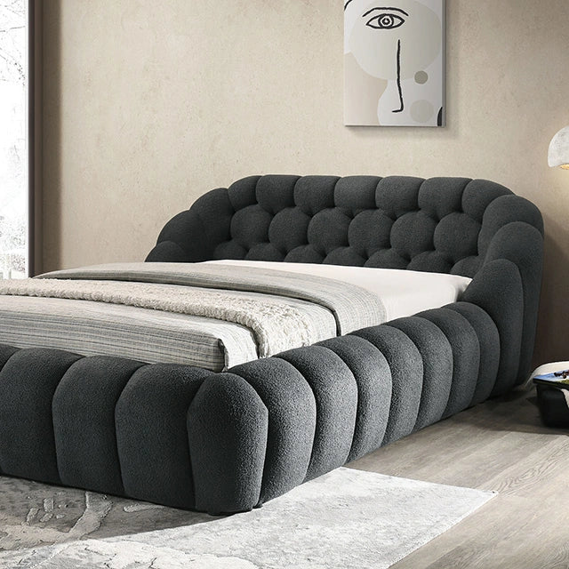 Newquay E.King & Queen Bed White, Grey, & Black