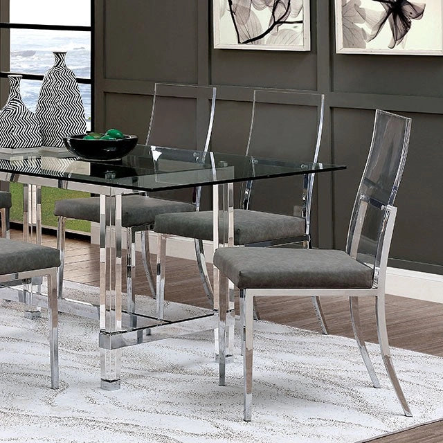 Casper Chrome Dining Table