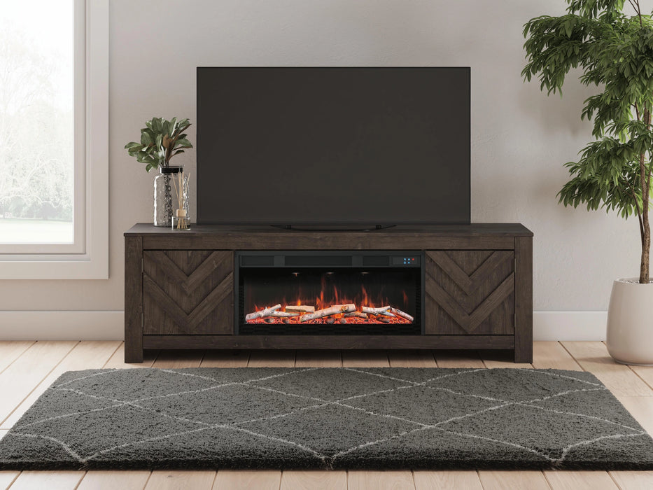 Cayboni 71" TV Stand with Electric Fireplace