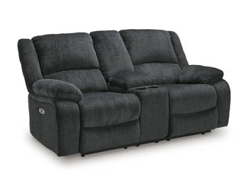 Draycoll Power Reclining Loveseat with Console