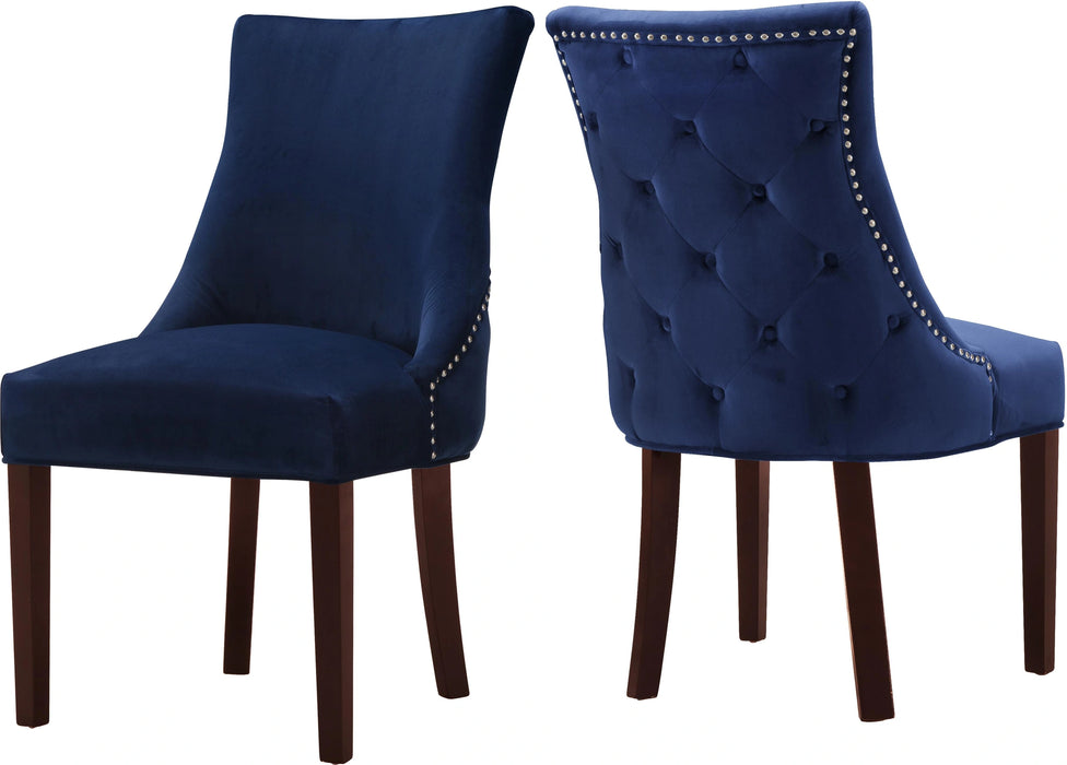 Hannah Navy Velvet Dining Chair